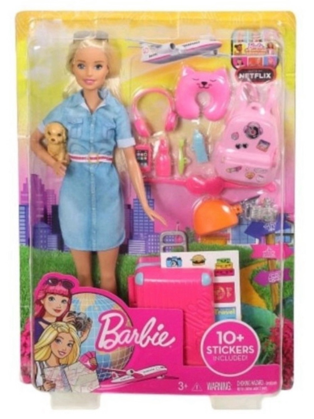 Barbie Dreamhouse Adventures Doll & Accessories, Travel Set